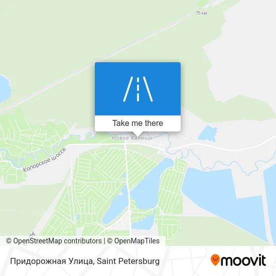Придорожная Улица map