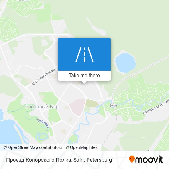 Проезд Копорского Полка map