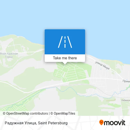 Радужная Улица map