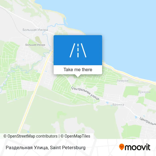Раздельная Улица map