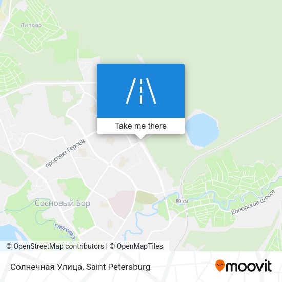 Солнечная Улица map