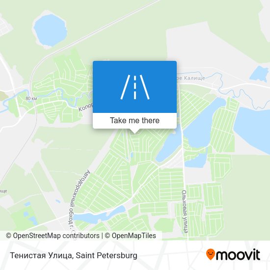 Тенистая Улица map