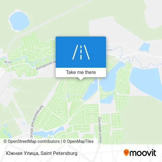 Южная Улица map