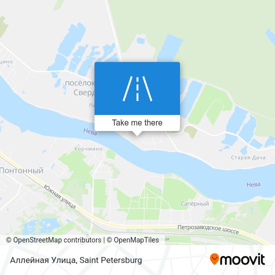 Аллейная Улица map