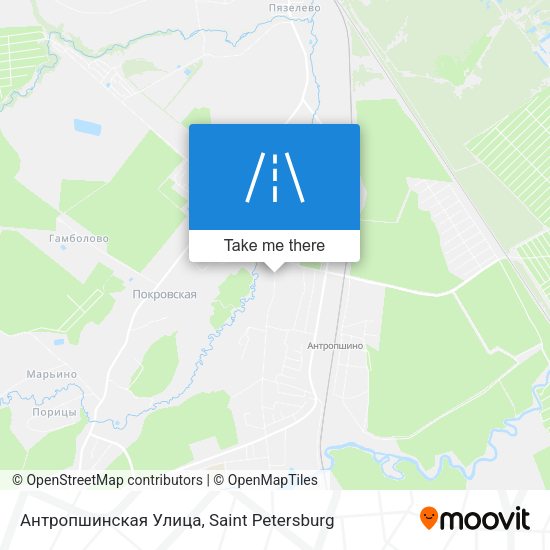 Антропшинская Улица map