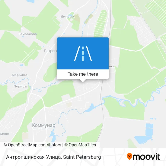 Антропшинская Улица map