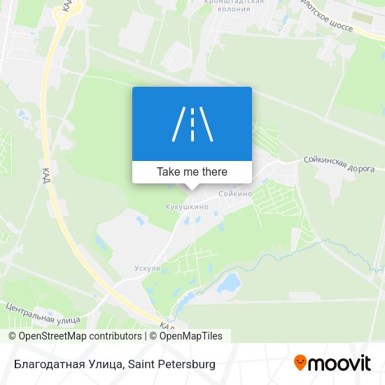 Благодатная Улица map