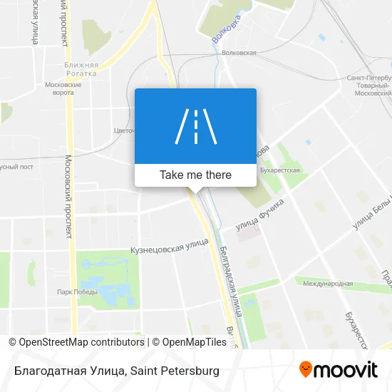 Благодатная Улица map