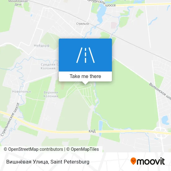 Вишнёвая Улица map