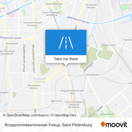 Воздухоплавательная Улица map