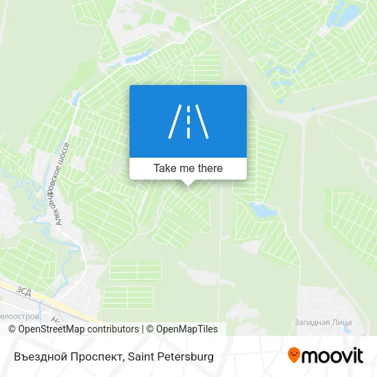 Въездной Проспект map