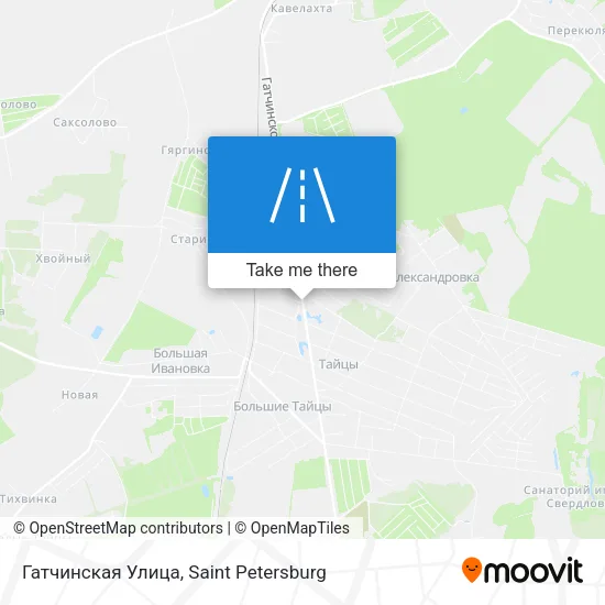 Гатчинская Улица map