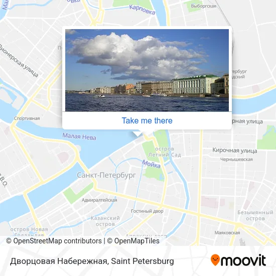 Дворцовая Набережная map