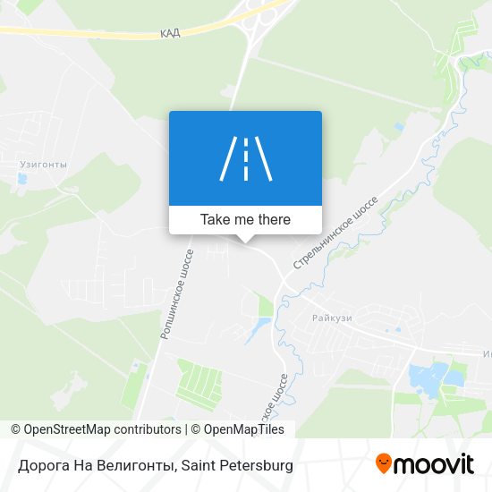 Дорога На Велигонты map
