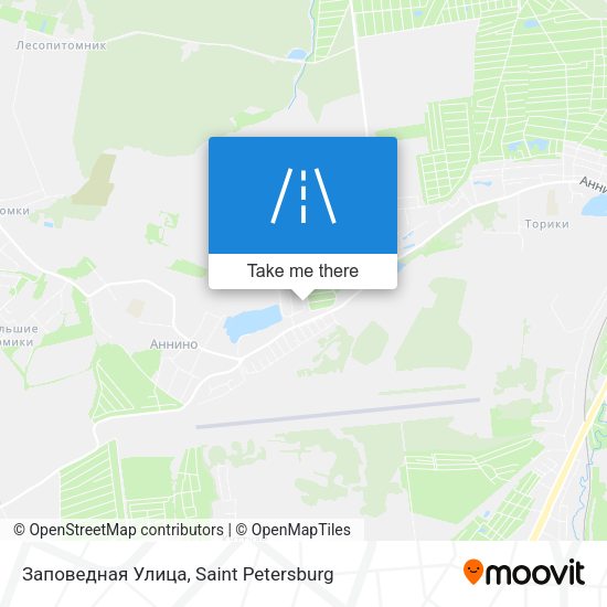Заповедная Улица map