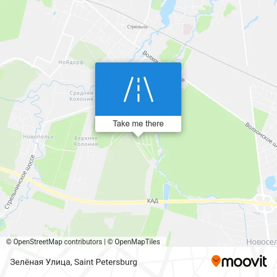 Зелёная Улица map