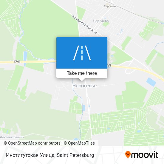 Институтская Улица map