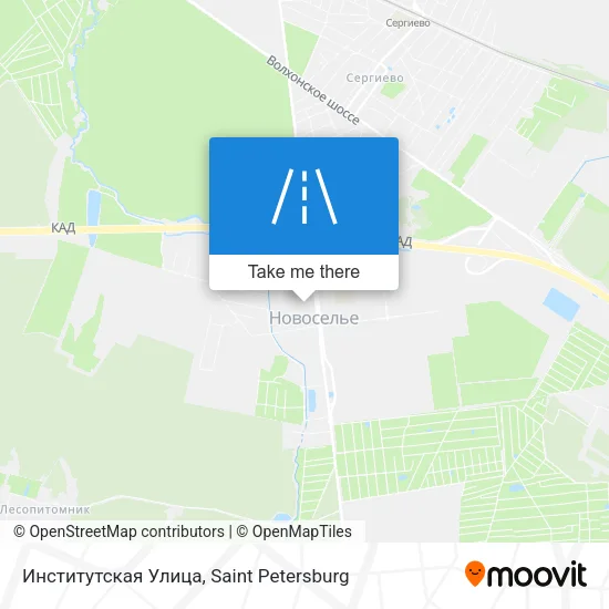 Институтская Улица map