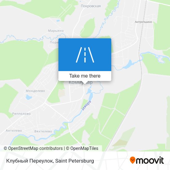 Клубный Переулок map