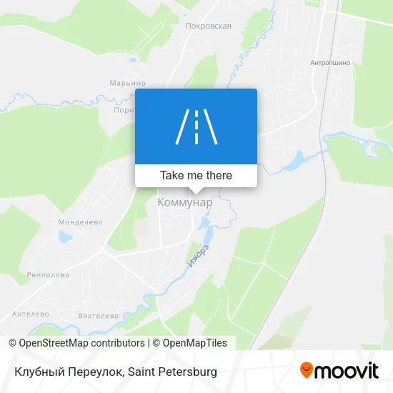 Клубный Переулок map