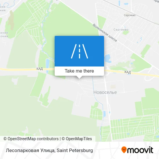 Лесопарковая Улица map