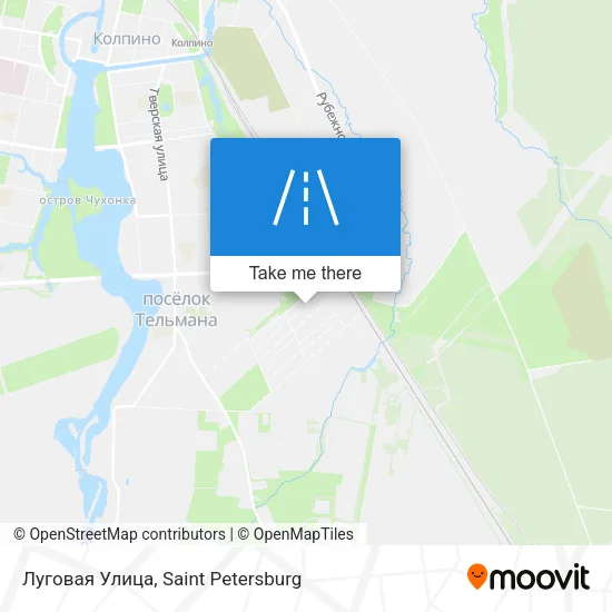 Луговая Улица map