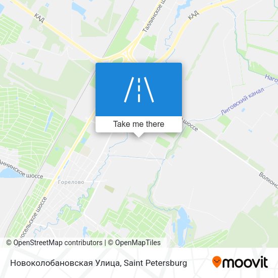 Новоколобановская Улица map