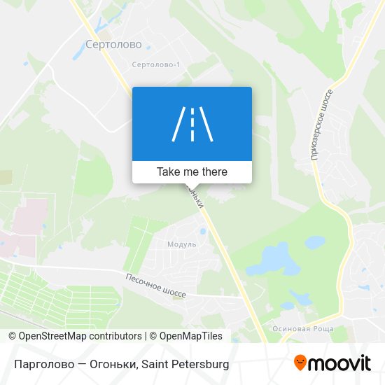 Парголово — Огоньки map