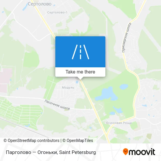 Парголово — Огоньки map