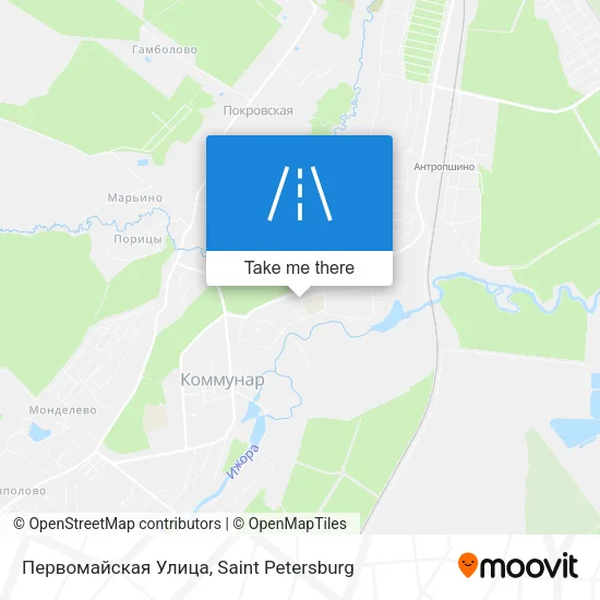 Первомайская Улица map