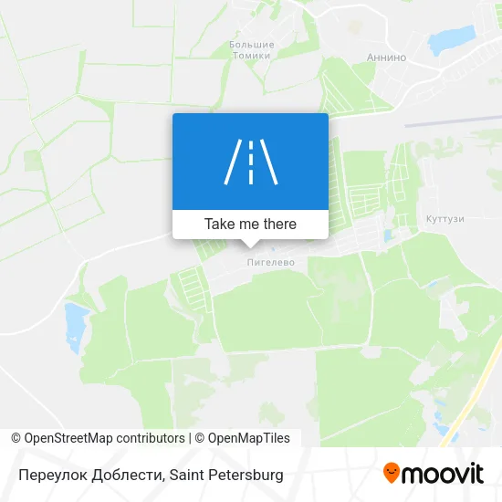 Переулок Доблести map