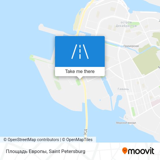 Площадь Европы map