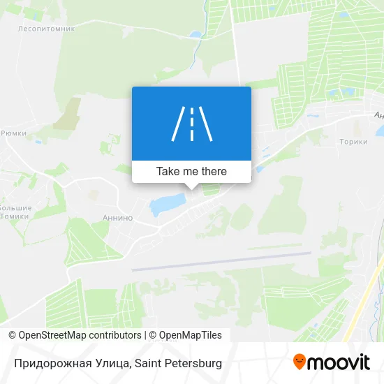 Придорожная Улица map
