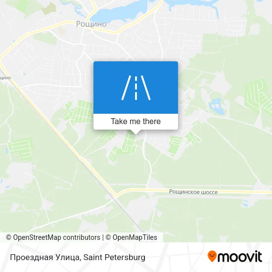 Проездная Улица map