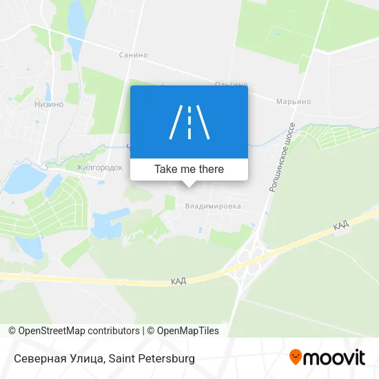 Северная Улица map