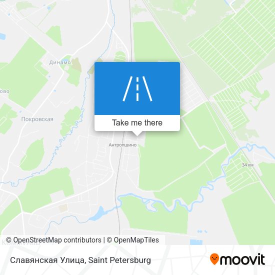 Славянская Улица map