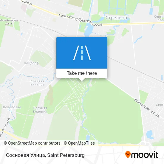 Сосновая Улица map