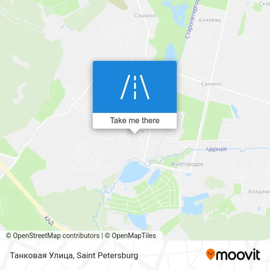 Танковая Улица map