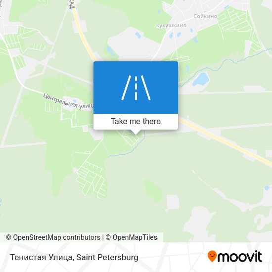 Тенистая Улица map