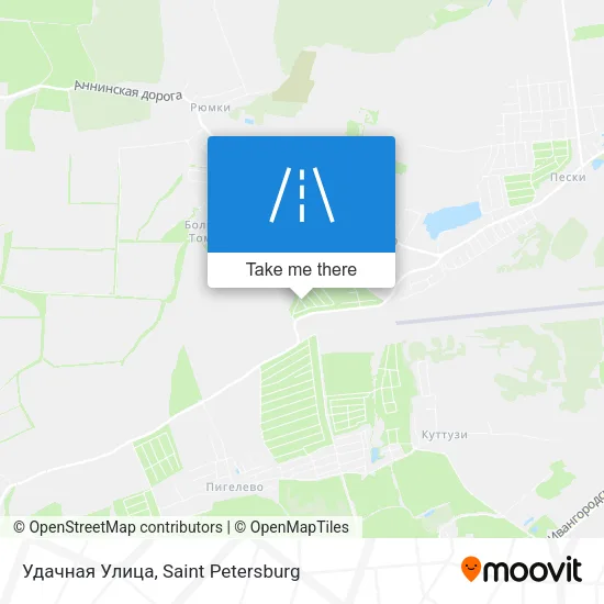 Удачная Улица map