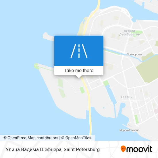Улица Вадима Шефнера map