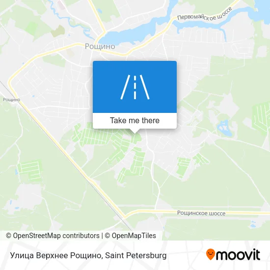 Улица Верхнее Рощино map