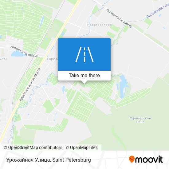 Урожайная Улица map