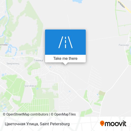 Цветочная Улица map