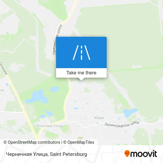 Черничная Улица map