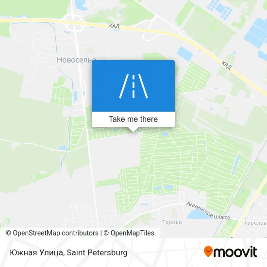 Южная Улица map