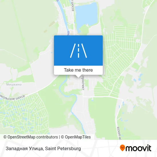 Западная Улица map