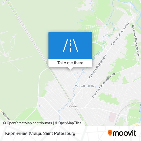 Кирпичная Улица map