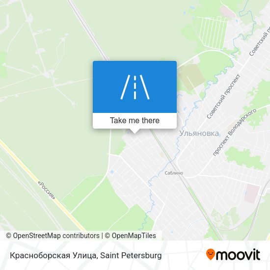 Красноборская Улица map