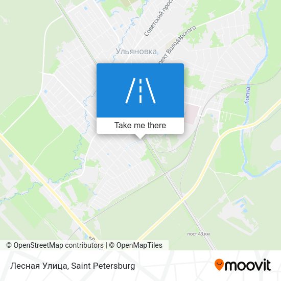 Лесная Улица map
